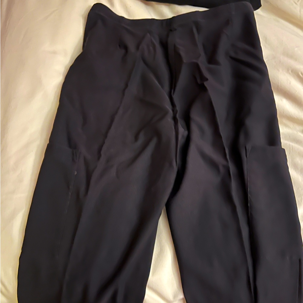 Skinny black scrub pants (size s)